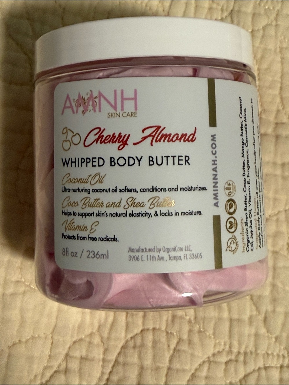 Aminnah “Cherry Almond” Whipped Body Butter! 🍒